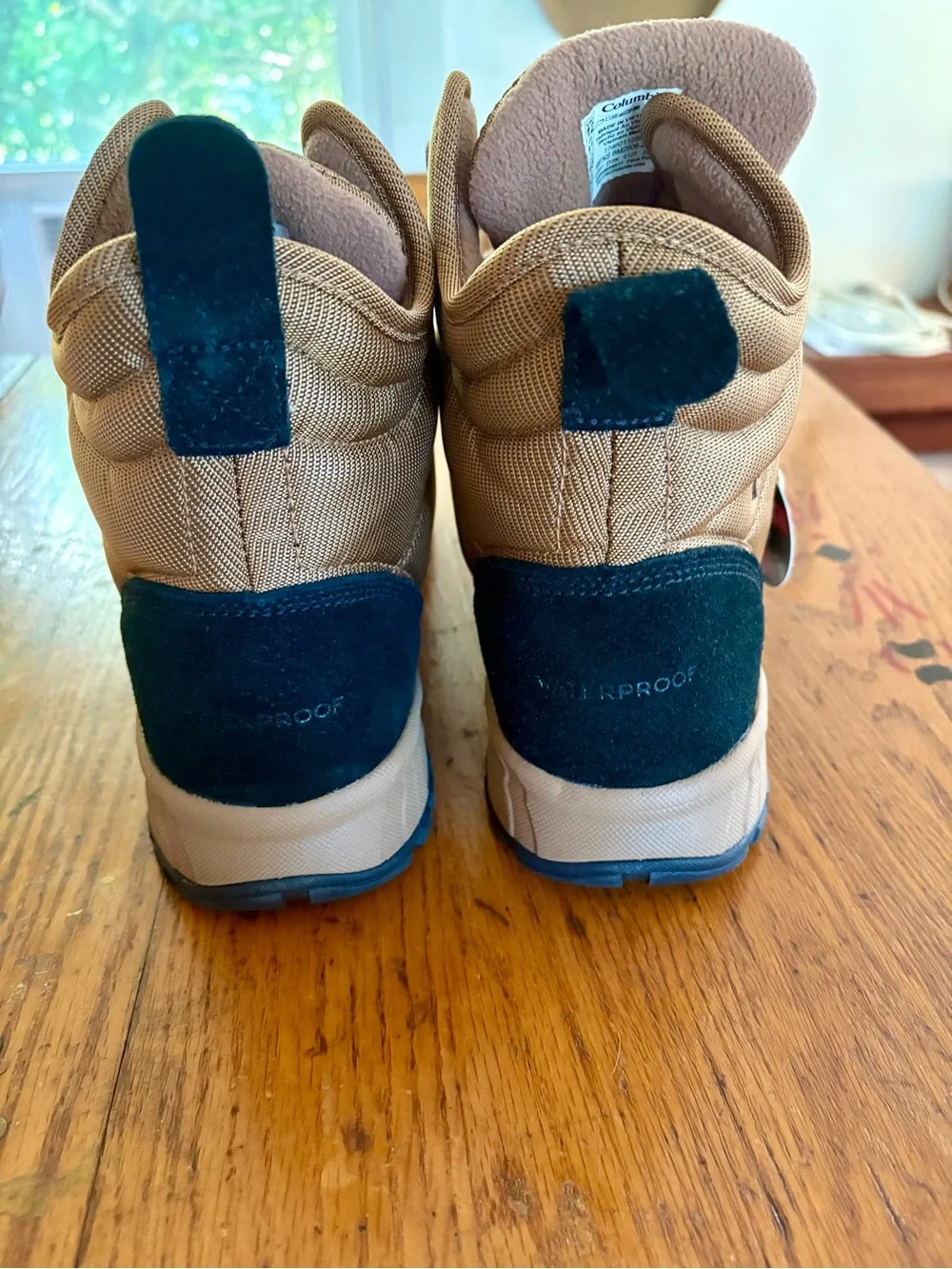 Columbia Fairbanks Omni-Heat Men's Tan/Brown Waterproof Boots - Size 12